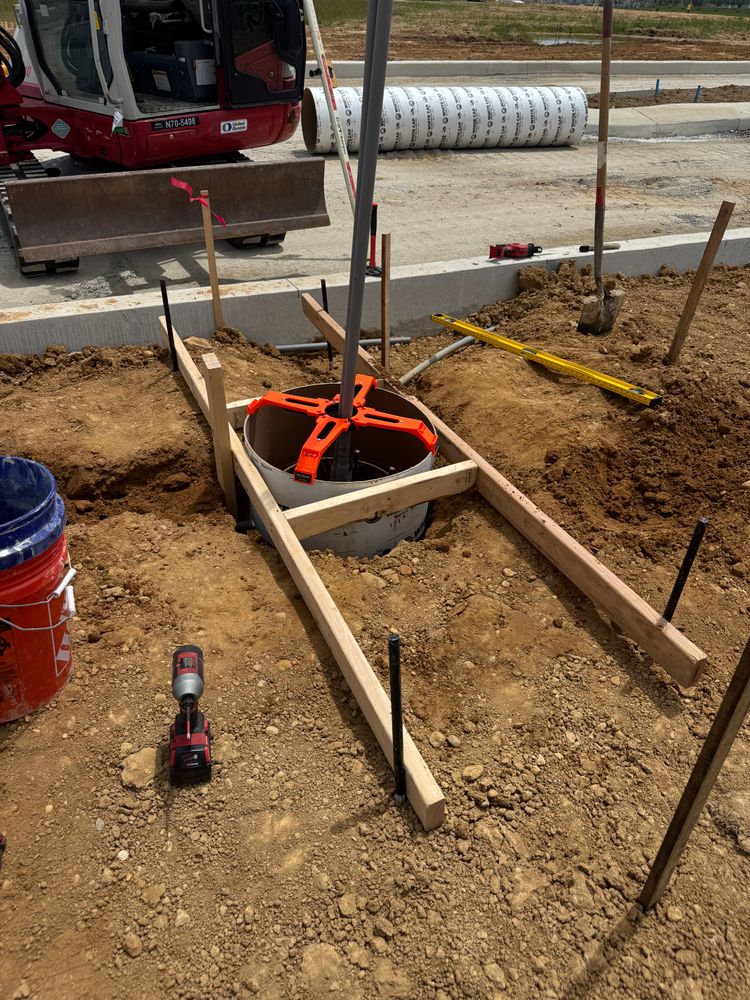 Kouroupis Contracting specializes in providing reliable and durable pole base foundations tailored to meet any and all needs. for Kouroupis Contracting in Frankford, DE