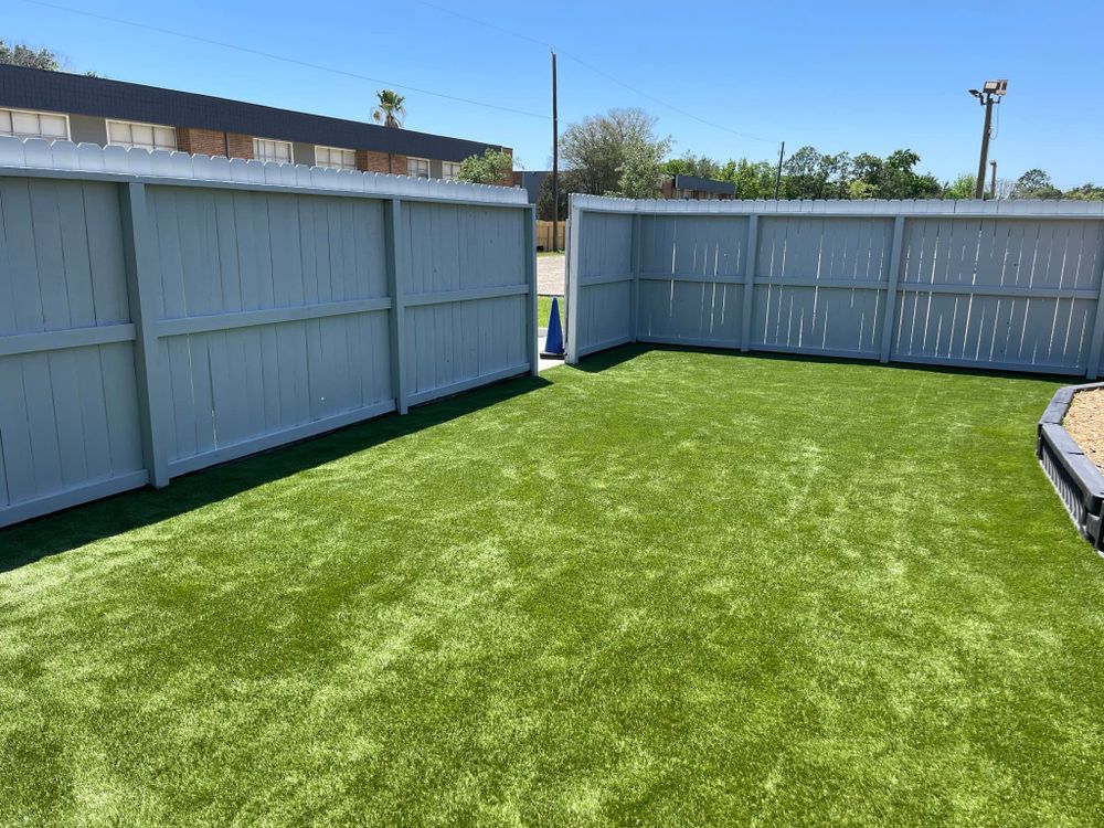 Enhance your home's beauty and security with our expert fencing services, combining durability and aesthetics to seamlessly blend with your landscape design while providing privacy and protection for your outdoor space. for Full Armor Landscapes in League City, TX