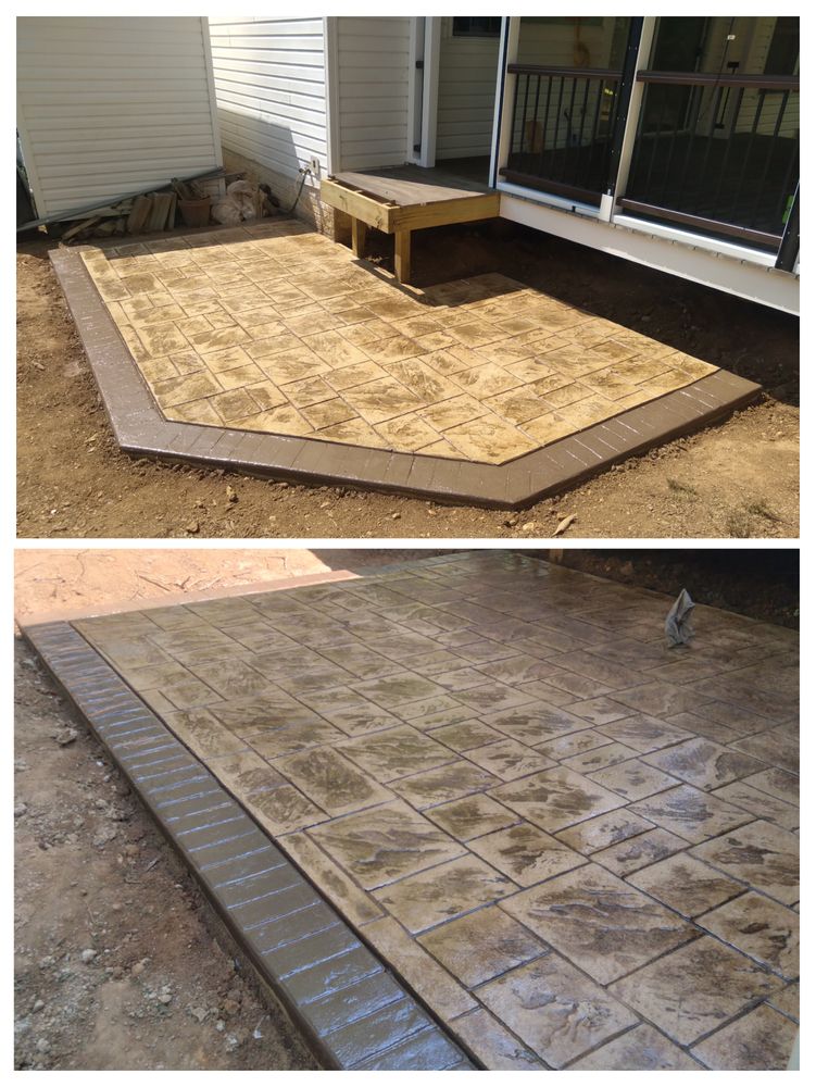 Our stamped concrete installation service transforms ordinary patios, driveways, or walkways into stunning, durable surfaces that mimic the appearance of stones or bricks, enhancing your home's aesthetic appeal and value. for OBH Concrete LLC in Lusby, MD