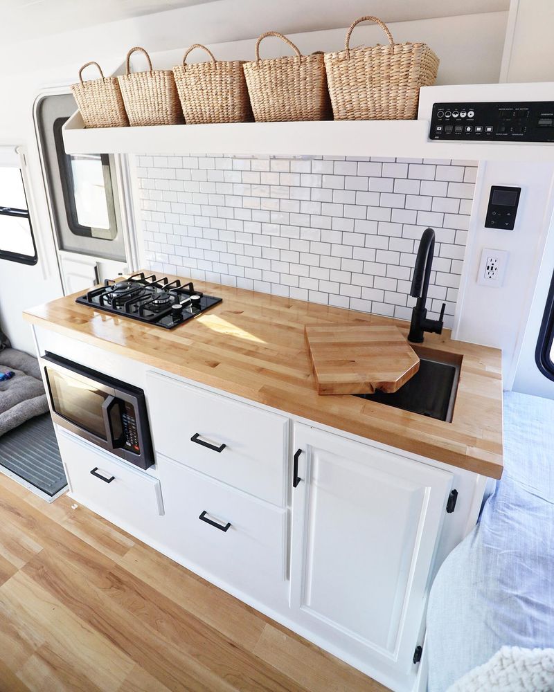 Enhance your RV experience with our professional kitchen renovation service, transforming your mobile cooking space into a stylish, functional area featuring modern designs and high-quality materials tailored to meet your needs. for Mauka to Makai RV Renovations in Los Angeles, CA