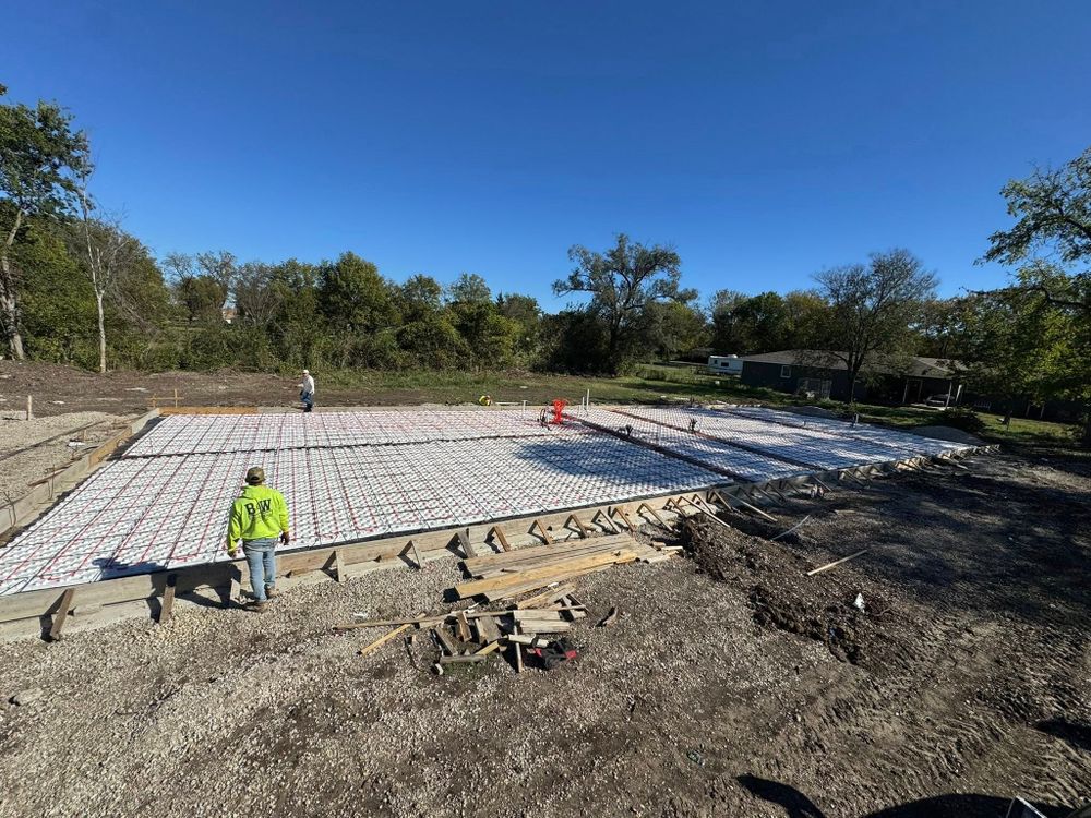 Discover our expert concrete services, providing durable solutions for your home. Understanding what is concrete ensures superior foundations and beautiful finishes, enhancing your property's value with reliable strength and timeless appeal. for B&W Construction in Pittsburg, KS