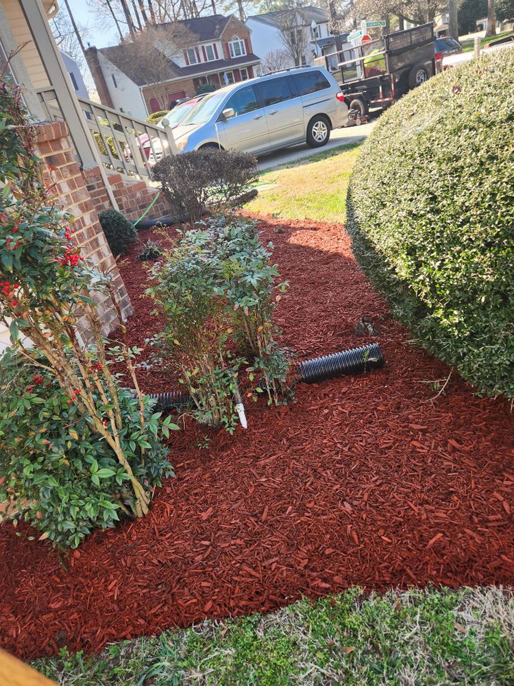 Our Mulch Installation service benefits your lawn by adding nutrients, retaining moisture, suppressing weeds, and enhancing curb appeal. Let our experienced team handle the heavy lifting for a beautiful yard. for Jose's Lawn Care & Tree Service in Williamsburg, VA