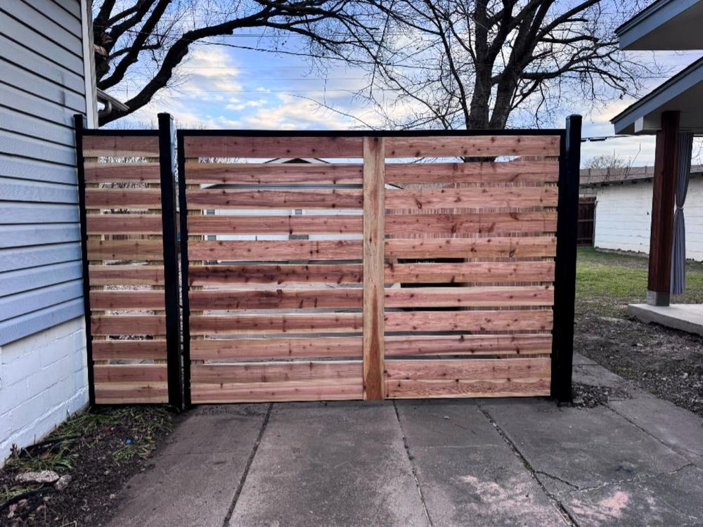 Wood Fencing Installation for B1D Fencing & Outdoors in Fort Worth, TX