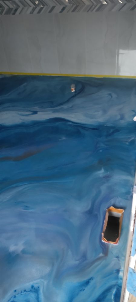 Epoxy floors and countertops for J2 Construction in Red Lodge, MT