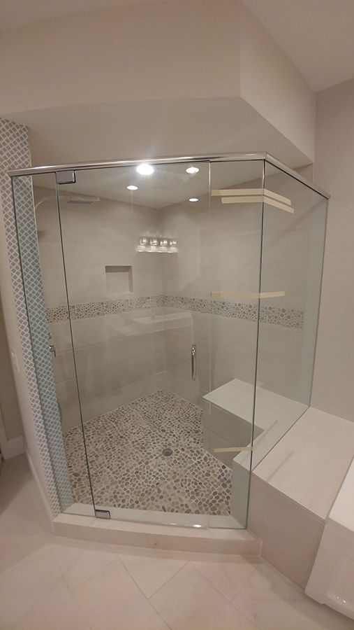 Enhance your bathroom's elegance and stability without compromising style. Our Frameless Shower Door Header service provides added support and sleek design for a seamless, modern look in your shower space. for Pristine Showers in Acworth, GA