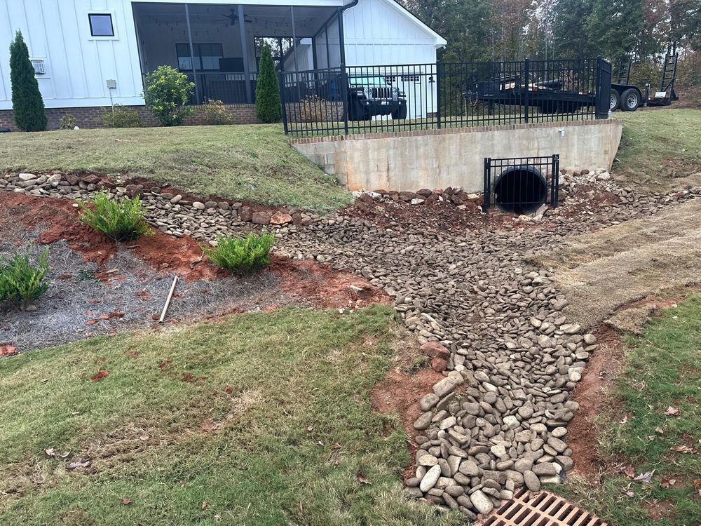 Drainage for Rescue Grading & Landscaping in Marietta, SC