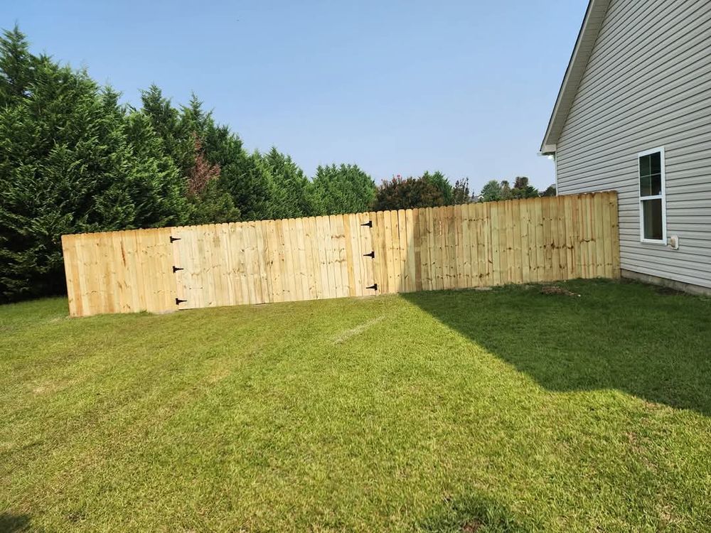 Fencing for One Source Contracting Services in Goldsboro, NC