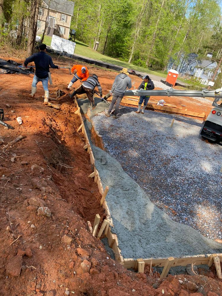 Concrete Work for AztecArt LLC in Franklin, GA