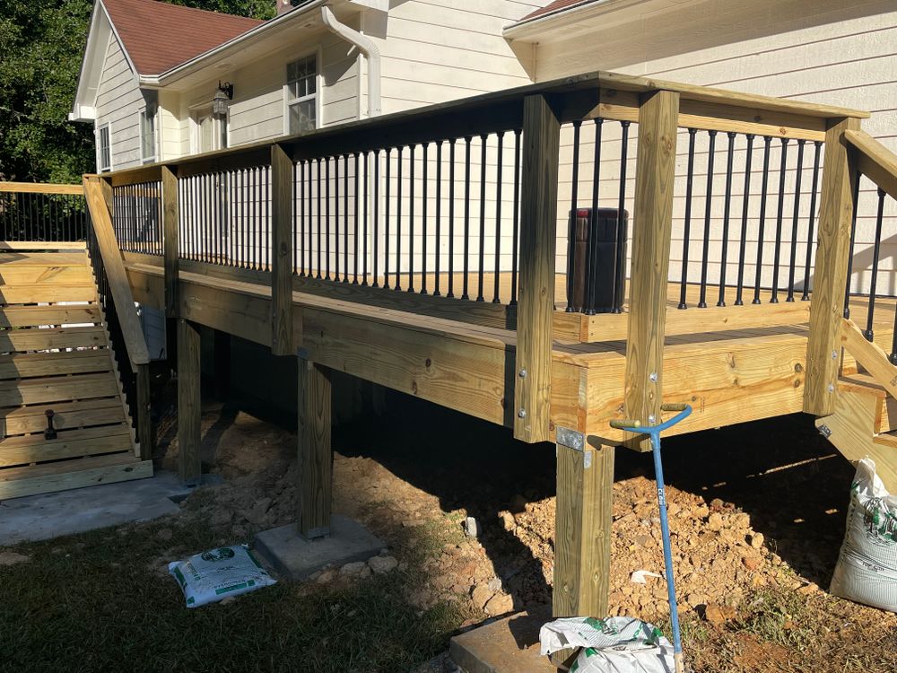 Decking work for Compadres Concrete in Griffin, GA