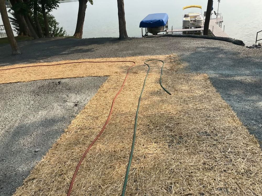 Erosion control / Hydroseeding for Premier Services in New London, MN