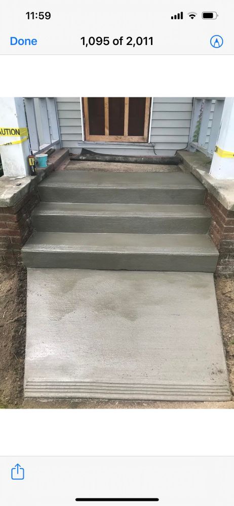 Transform your home with our expert Stair Design & Installation service. We craft durable, stylish concrete stairs tailored to your preferences, ensuring safety and enhancing the aesthetic appeal of your space. for Lake Erie Companies in Grand River, OH