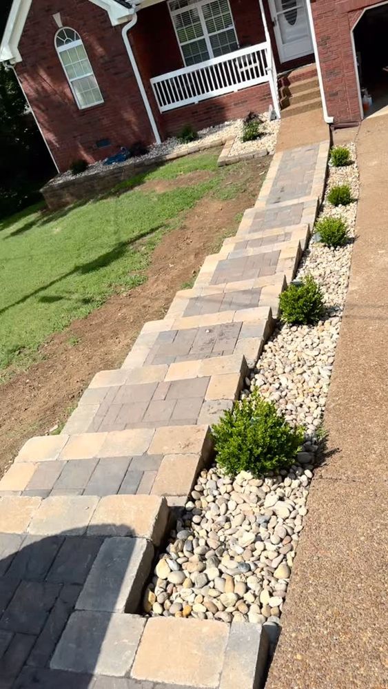 Our Hardscape Installation service creates beautiful, durable outdoor features like patios, walkways, retaining walls, and fire pits—professionally designed and built to enhance your property’s function, value, and enjoyment. for Cornerstone Hardscapes in Nashville, TN