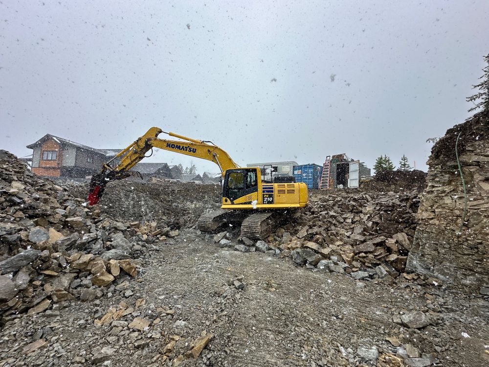 Dirt Work for R&H Homes in Bozeman, MT