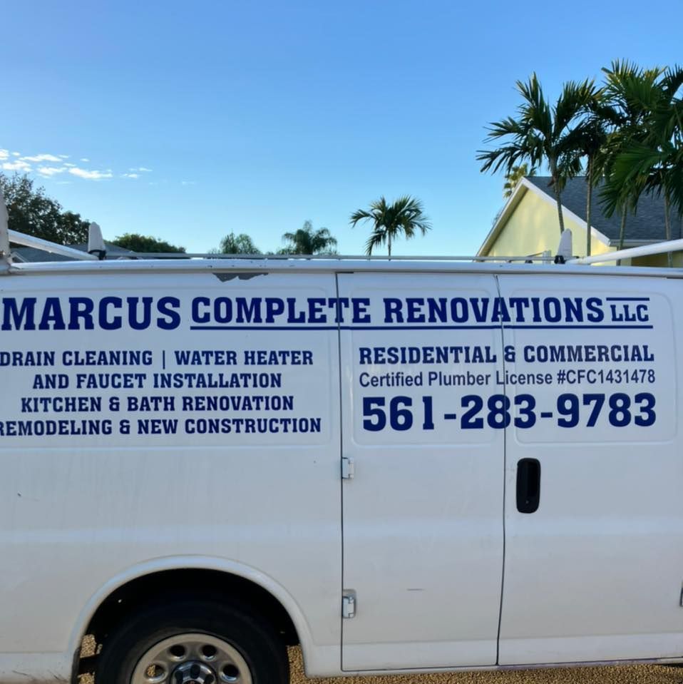 Plumbing for Marcus Complete Renovation in West Palm Beach, FL