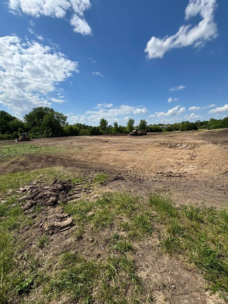 Our Grading and Leveling service ensures your property's foundation is perfectly prepared, promoting optimal drainage, stability, and aesthetics for landscaping or construction projects with precision and efficiency. for Freedom Excavating in Ludlow, MO