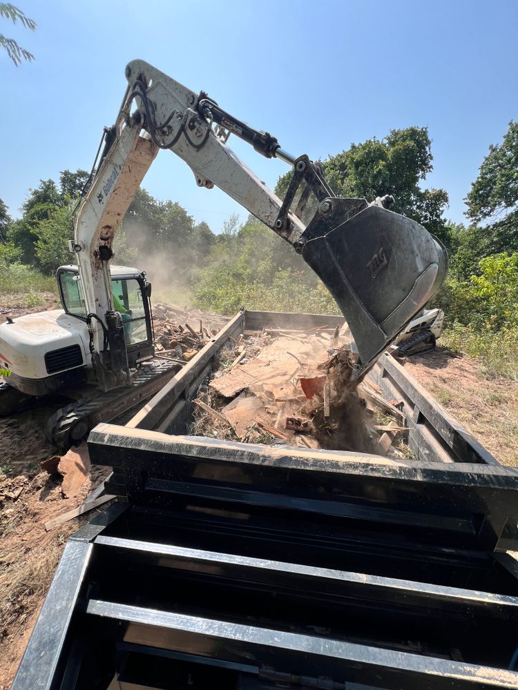 Our professional demolition team offers demolition services, for small sheds, concrete, homes, to complete site demolition including removal of parking lots and buildings. for 365 Excavation & Land Solutions in Oklahoma City, OK