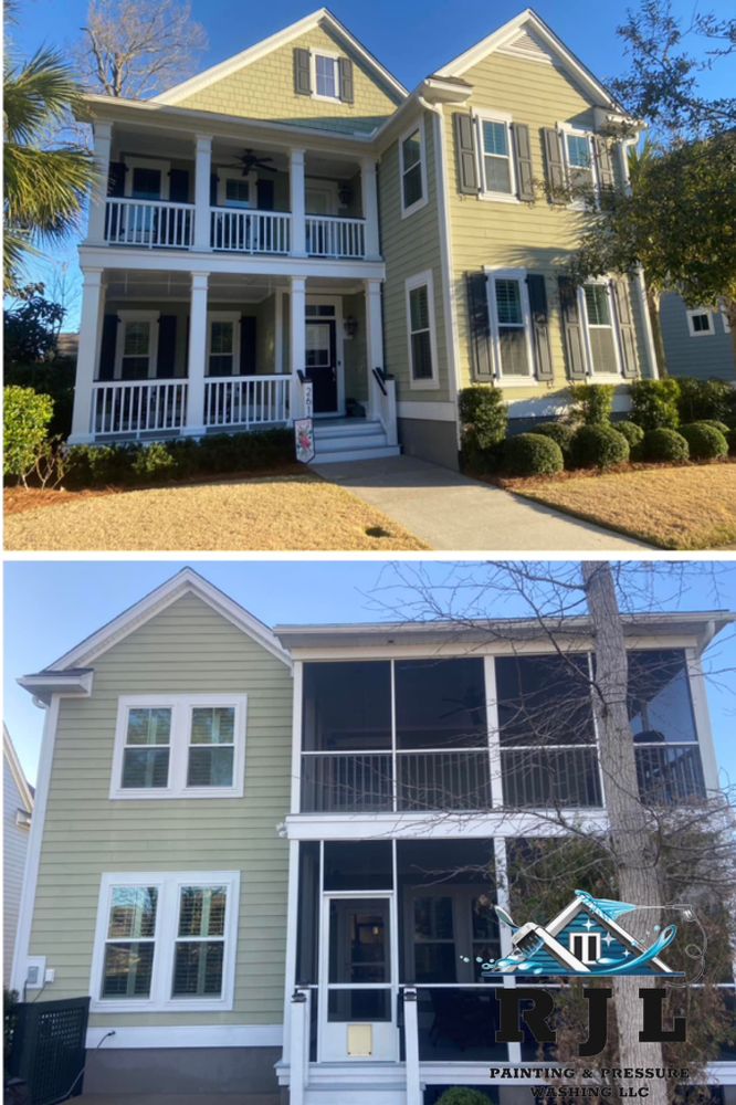 Our Exterior Painting service offers homeowners professional painting expertise for their homes, enhancing curb appeal and protecting exteriors with high-quality paint and meticulous attention to detail. for RJL Painting & Pressure Washing LLC in Charleston, SC