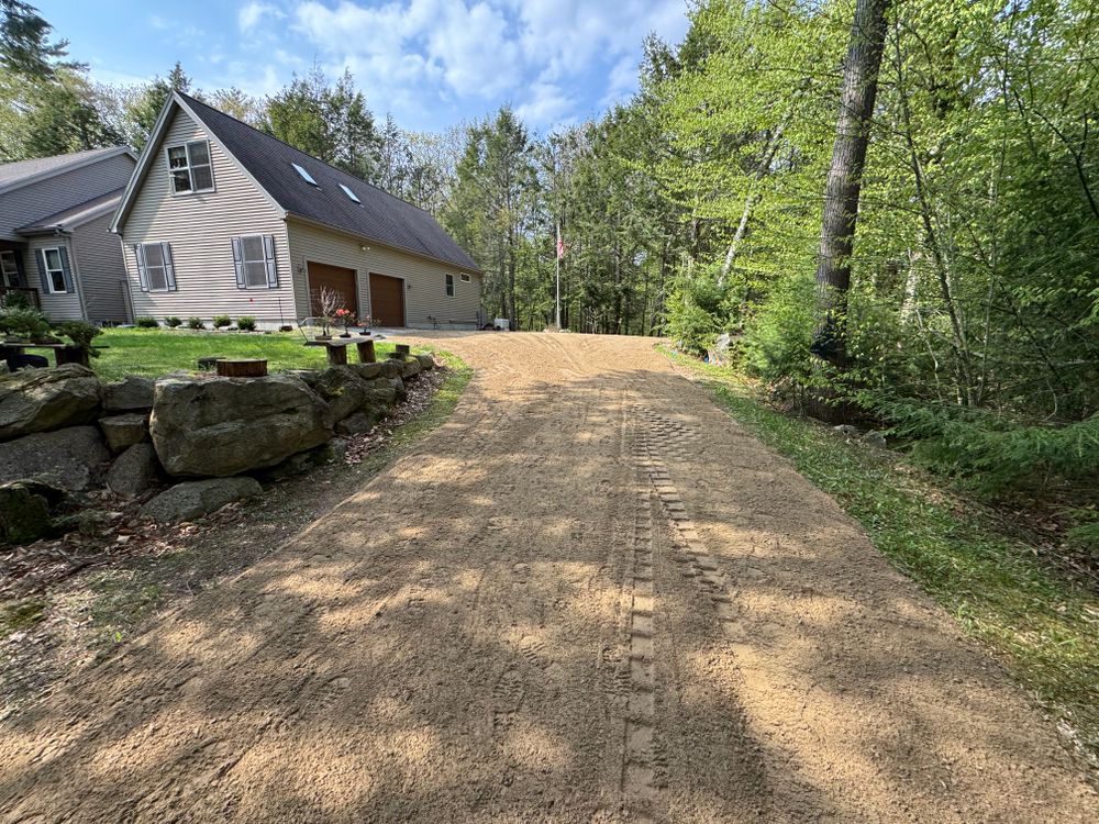 Driveway Grading/Install for AFH Earthworks in Madison, NH