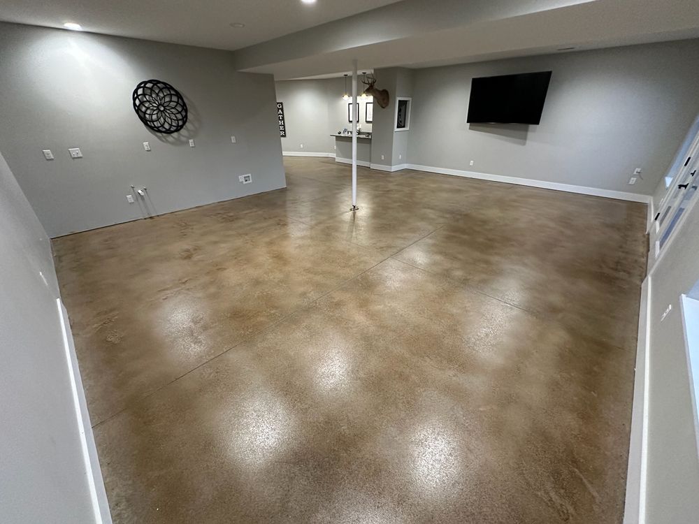 Our concrete services include Stained Concrete, offering homeowners an economical opportunity to enhance their indoor and outdoor spaces with durable, stylish stained finishes that add value and beauty to their property. for Tanenbaum Services & Concrete in Florence, KY