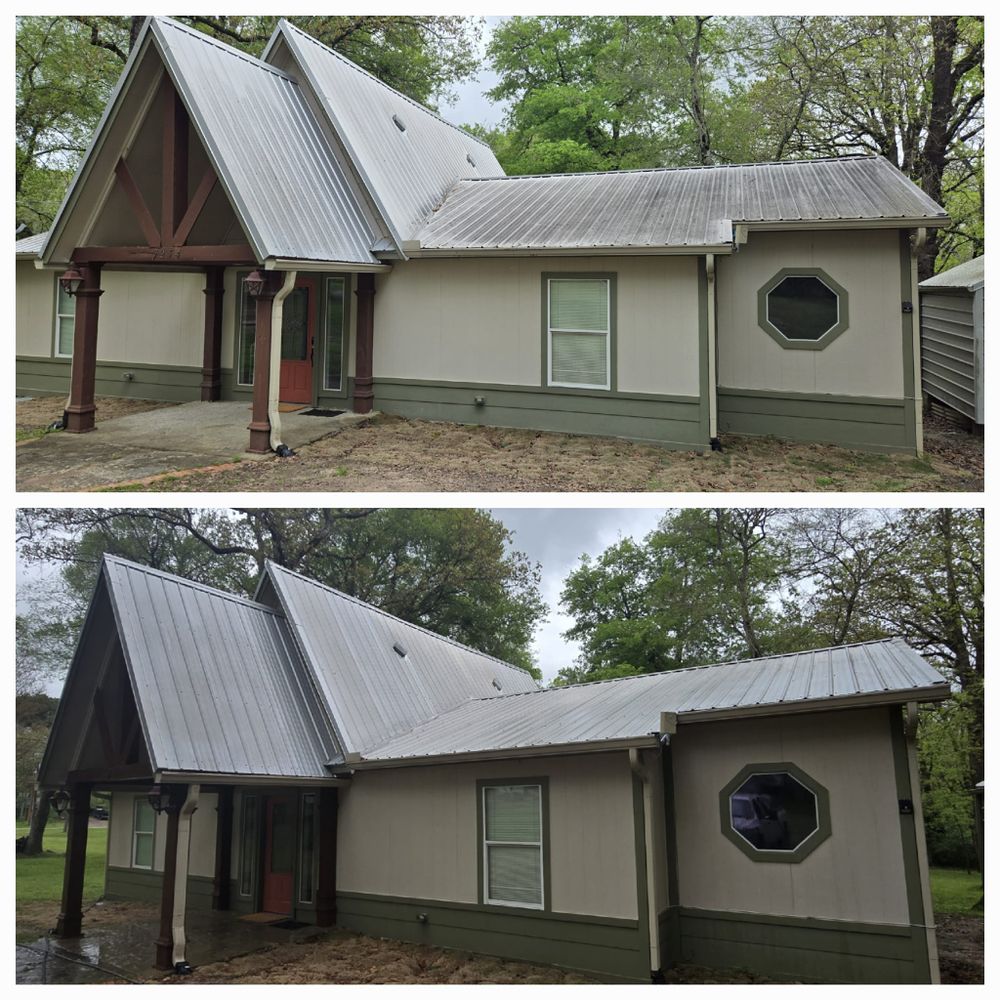 Our professional Gutter Cleaning service ensures that leaves, debris, and clogs are cleared from your gutters, preventing water damage and maintaining the integrity of your home's exterior. for semperfi softwash in Tool, TX