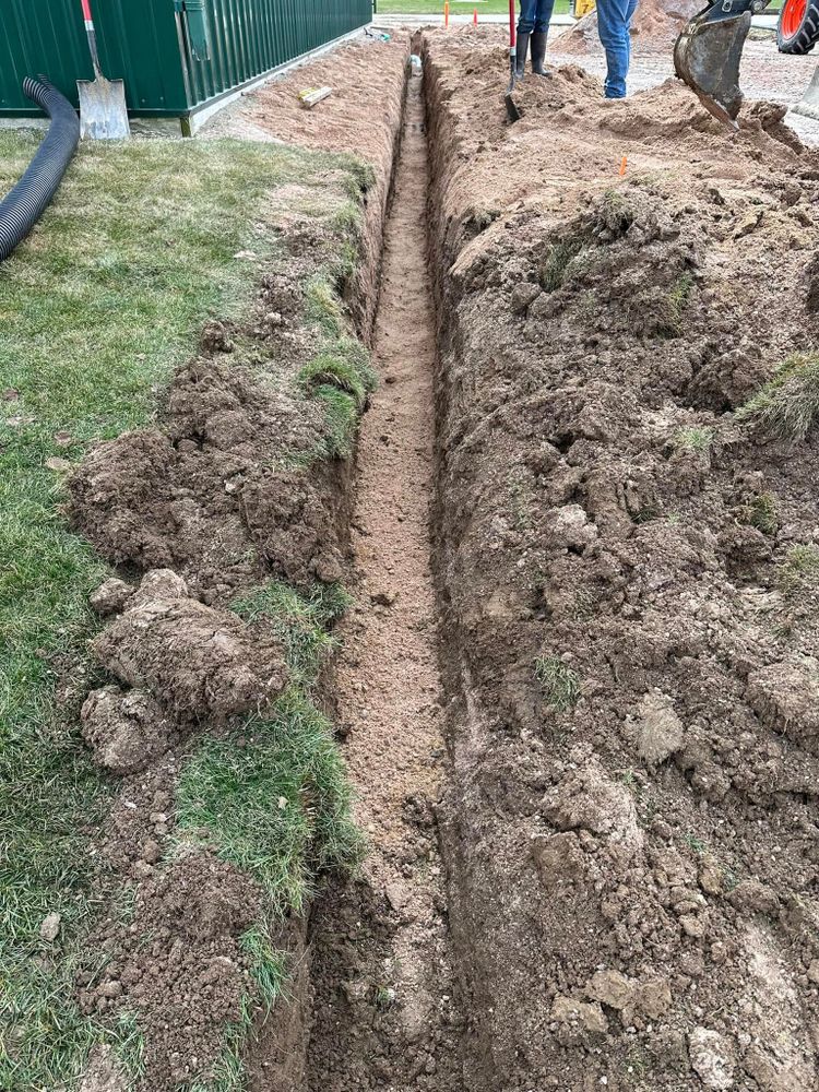 Our trenching service offers precise and efficient digging solutions for installing utilities, drainage systems, or foundations, ensuring minimal disruption to your landscape while meeting all safety and quality standards. for 608 Earthworks in Marshall, WI