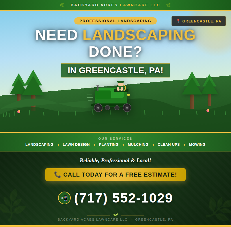 All Photos for Backyard Acres Lawncare LLC in Chambersburg, PA