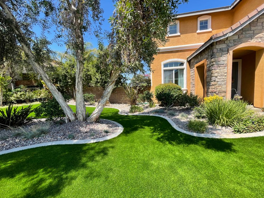 Concrete Edging for Aidan Jade Landscaping in Riverside County, CA