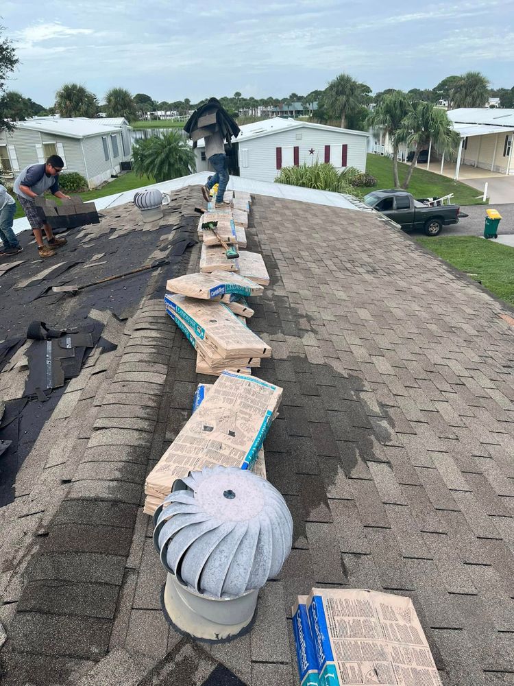 Our Roofing Replacement service removes worn materials, installs durable new roofing, improves protection and curb appeal, and gives homeowners confidence their home is secure, efficient, and built to last. for Roof Galore in Palm Bay, FL