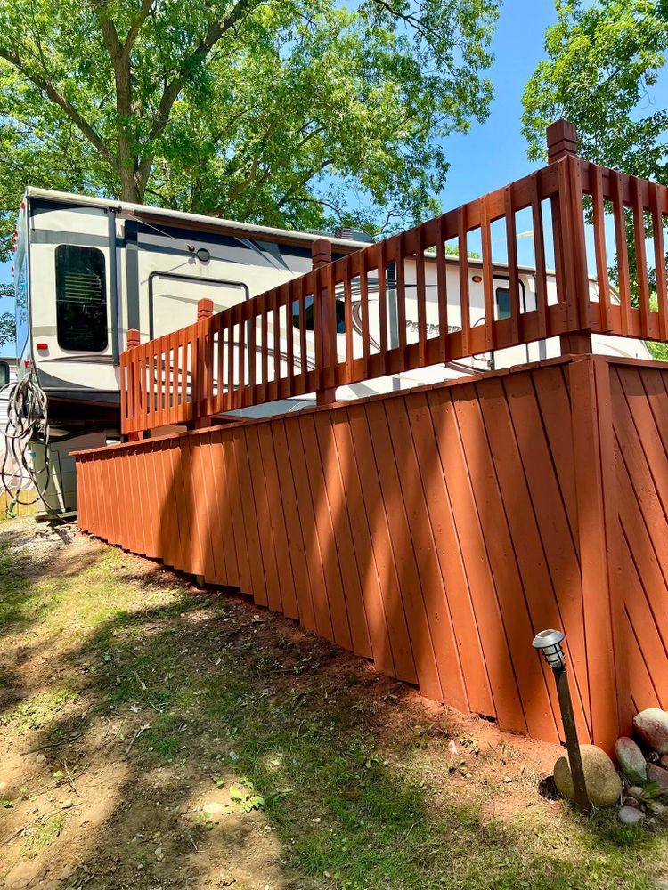 Transform your outdoor space with our expert Deck and Patio Construction services. We deliver high-quality craftsmanship, enhancing beauty and functionality for unforgettable outdoor experiences tailored to your home's unique style. for Patten's Property Solutions in Fort Wayne, IN