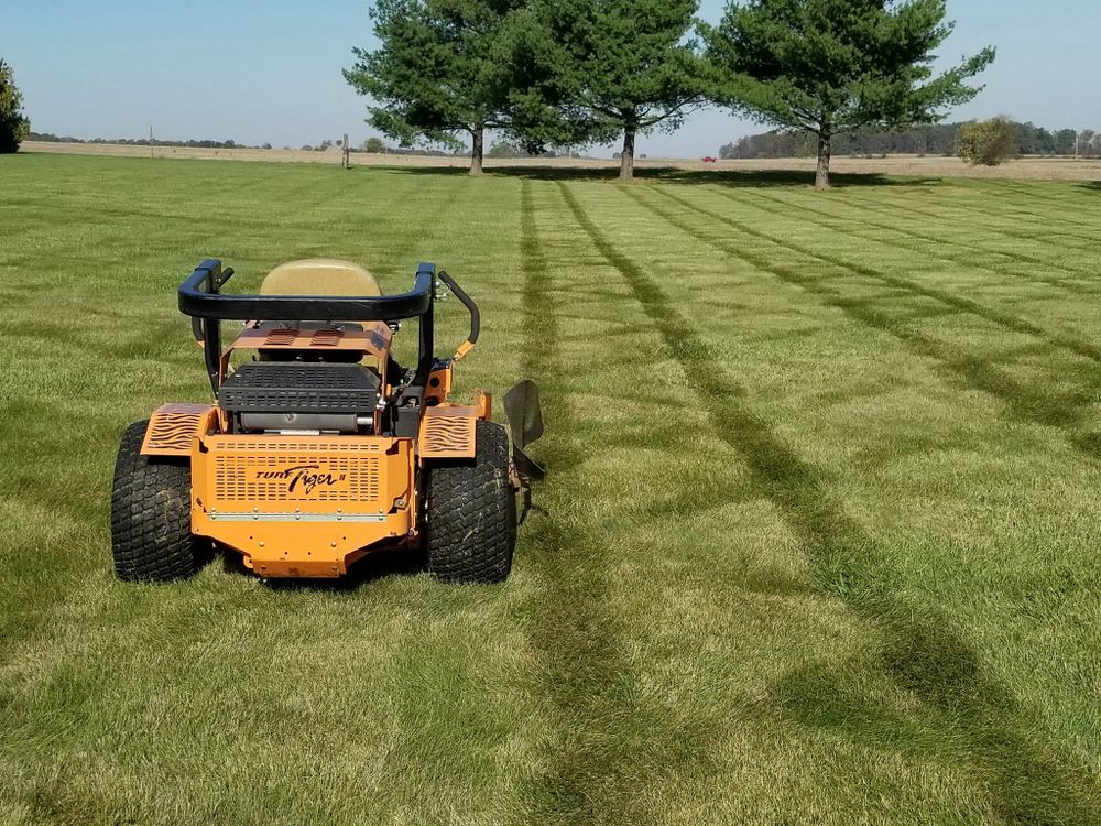 Our professional mowing services keep your lawn neat, healthy, and beautifully maintained with precise cuts, dependable scheduling, and careful attention that enhances curb appeal and gives you more time. for Stout Mowing & Services LLC in Huntington, IN