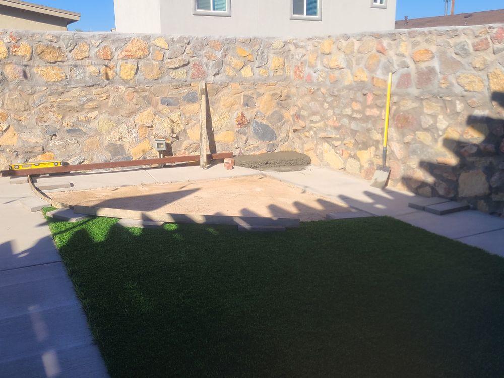 Residential Concrete Slab for ADM Landscaping & Irrigation LLC in El Paso,  TX