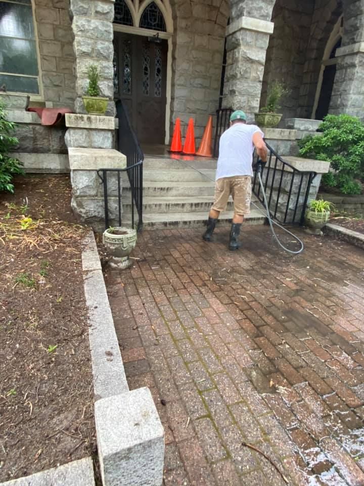 Enhance your home’s curb appeal with our professional pressure washing service, effectively removing dirt and grime to make surfaces shine. Refresh your property's exterior quickly with safe, high-quality cleaning solutions. for Landin Painting & General Renovations in Raleigh, NC