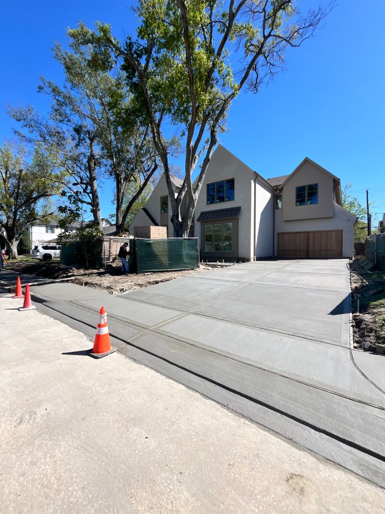 Concrete work for BigTex Concrete Construction in Houston, TX