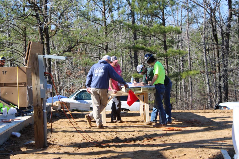 Mountain Style Timber Frame for Emfinger Custom Builders LLC in Pine Mountain, GA
