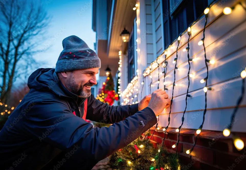 Enhance your festive season with our Holiday Lighting Services, a perfect complement to our other lawn services. Transform your home effortlessly while maintaining stunning curb appeal throughout the holidays. for Strong Island Property Services in West Hempstead, NY