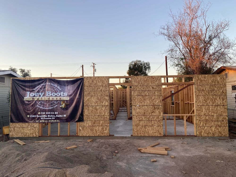 Construction Remodeling for Joey Boots Builders in El Centro, CA