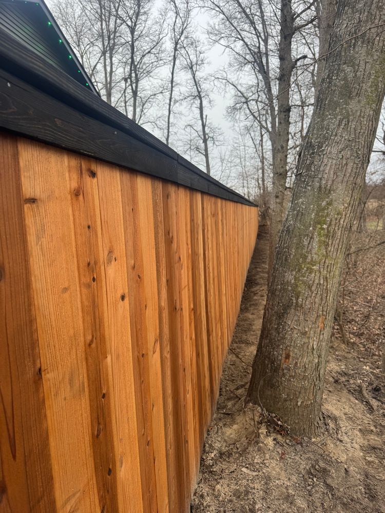 Fences for Risner Construction in De Motte, IN