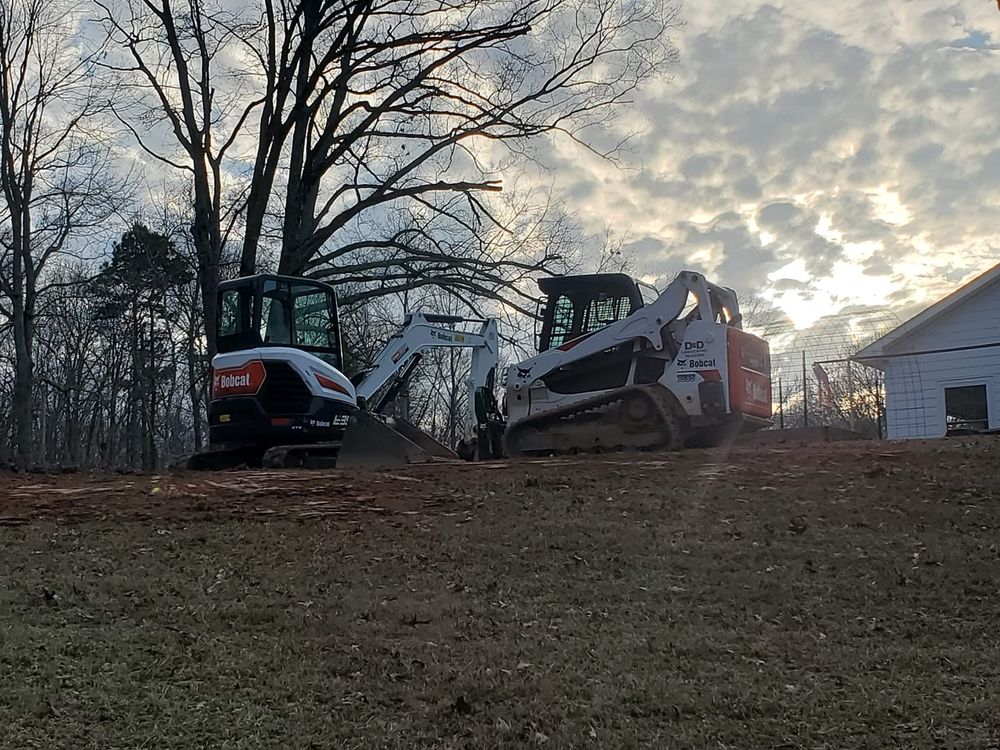 Grading for D&D Unlimited Landscaping in Hartwell, GA