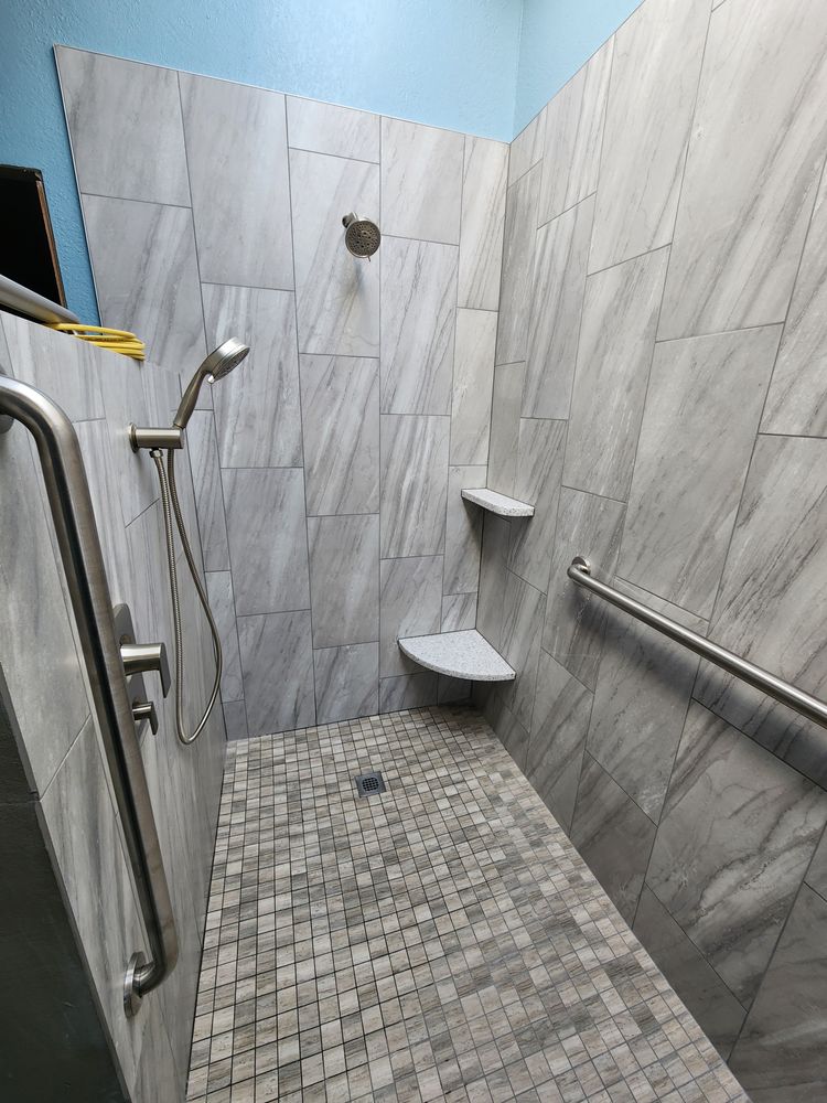 Erdman ADA bathroom remodel. for Custom Valley Construction   in Sunnyside, Washington