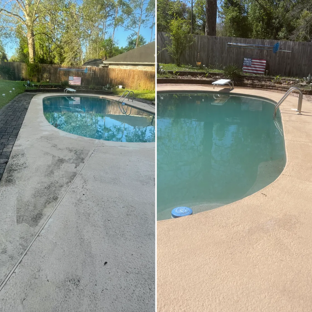 Our Pool & Patio Enclosure Wash service will effectively remove dirt, grime, and mold build-up from your outdoor living spaces, ensuring a clean and inviting environment for relaxation and entertainment. for Patriotic Pressure Washing & Paver Sealing in Green Cove Springs, FL