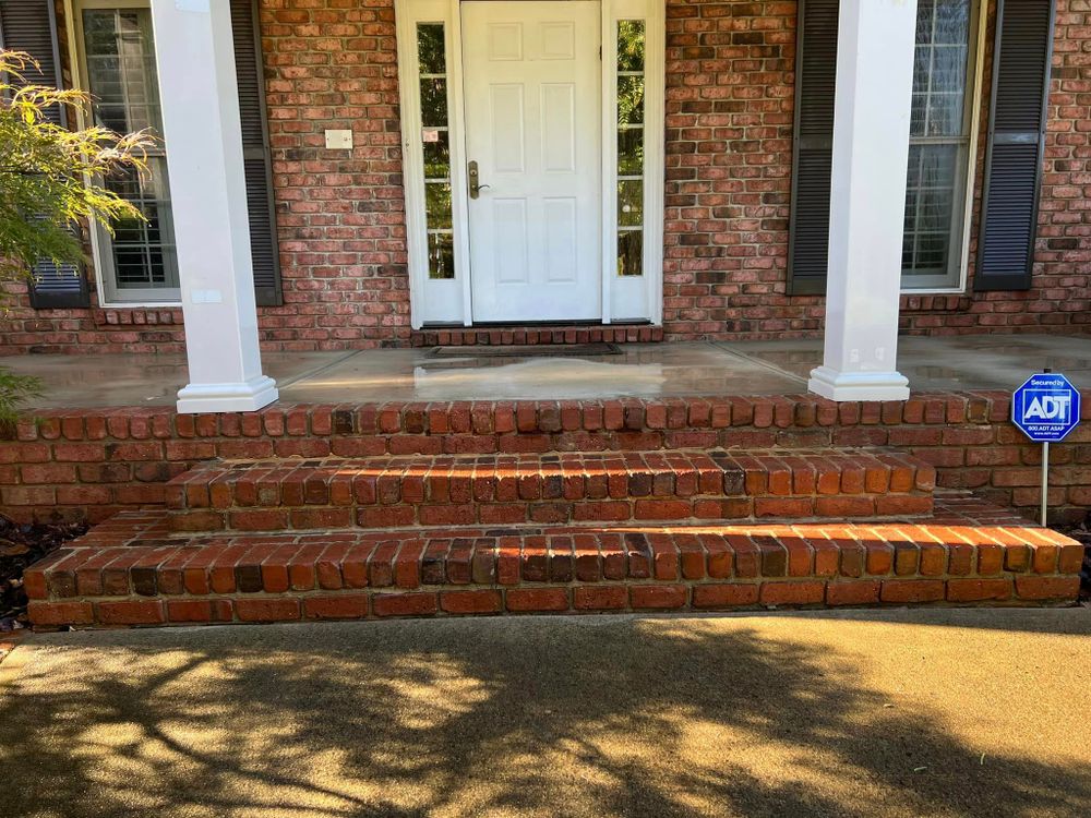 Our hardscape cleaning service is designed to clean and restore your patio, driveway, walkway, and other outdoor surfaces. We use a combination of pressure washing and soft washing to get the job done right. Let us help you bring your outdoor spaces back to life! for Under Pressure: Pressure Washing Service in Raleigh, NC