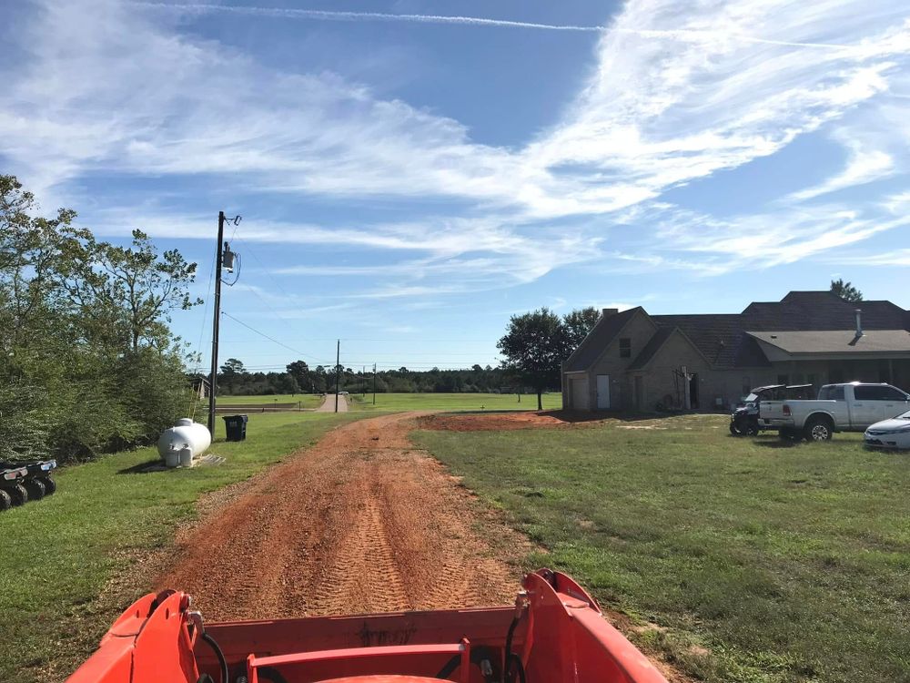 Our Dirt Work service offers precise site preparation, leveling, and grading for your home projects. We ensure a stable foundation while enhancing drainage efficiency and overall landscape aesthetics. Trust us for reliable transformation! for River Rooted Construction in Loranger, LA
