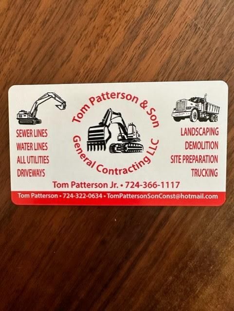 Sewer Lines for Tom Patterson & Son General Contracting LLC in Uniontown,  PA