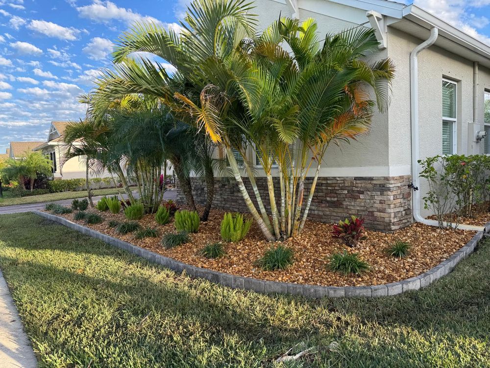 Enhance your outdoor space with our professional hardscape installation services. We specialize in creating beautiful, durable patios and walkways, seamlessly integrating mulch installation to enrich your landscape’s appeal and health. for Prestige Landscape Solutions in Vero Beach, FL