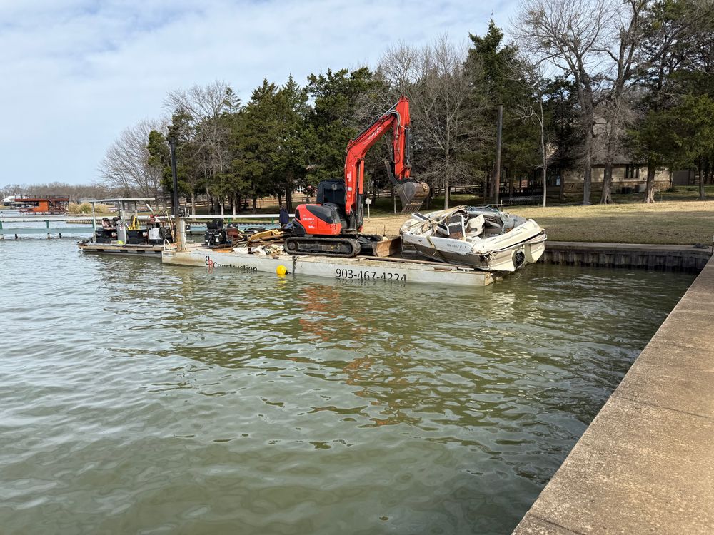Emergency Boat Recovery for BR Construction LLC in Corsicana, TX
