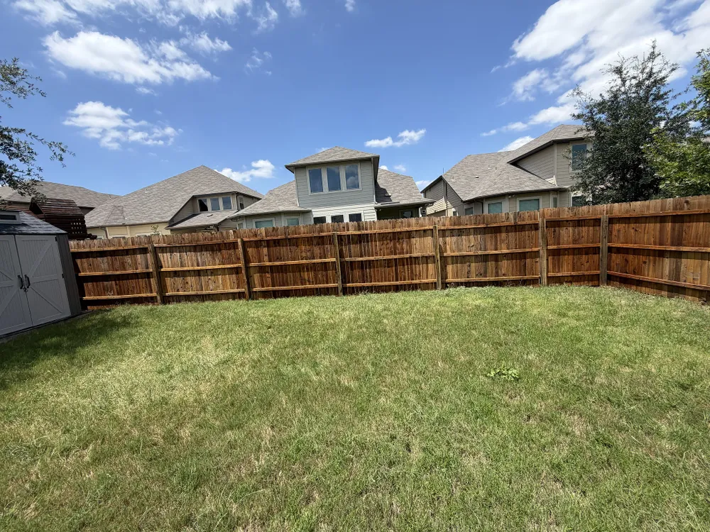 Fence soft wash & staining for Ansley Staining and Exterior Works in New Braunfels, TX