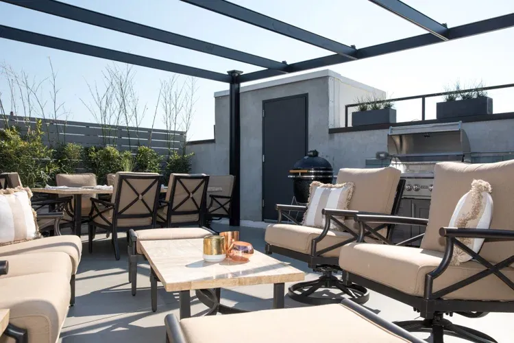 Transform your unused rooftop into a functional and visually appealing living space with our Rooftop Living Spaces service. Maximize outdoor living potential by creating a unique oasis right at home. for Live Living NYC in New York, NY