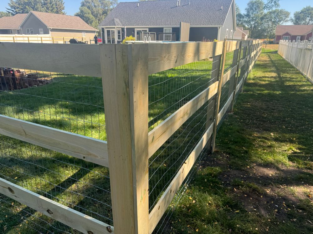 Fences for Risner Construction in De Motte, IN