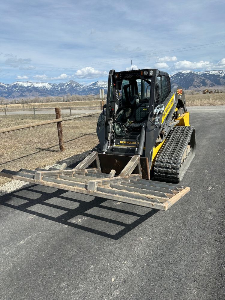 Dirt Work for R&H Homes in Bozeman, MT