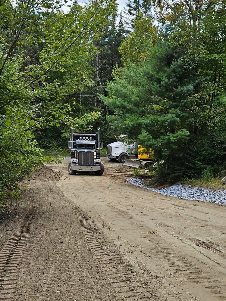 Excavating & Grading for Nick's Landscaping & Firewood in Sutton , VT